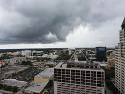 What a great spot to watch a storm roll in!